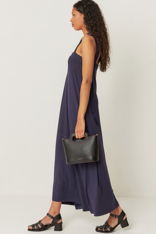 Mala de couro Tossa - Preto