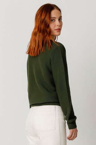 Camisola em algodão biológico Iradi - Verde