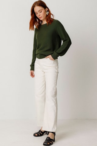 Camisola em algodão biológico Iradi - Verde