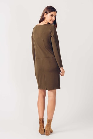 Vestido direito - Caqui - Verde