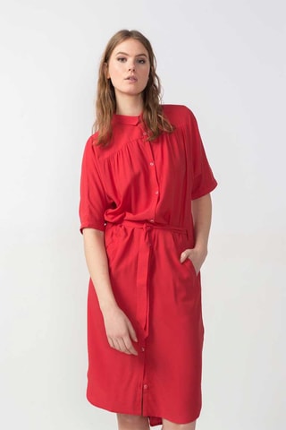 Vestido-camisa Urrika - Vermelho - Vermelho