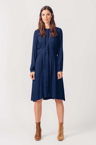 Vestido-camisa Iria - Azul-marinho - Preto