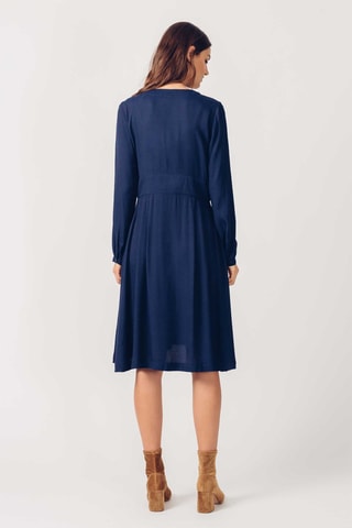 Vestido-camisa Iria - Azul-marinho - Preto