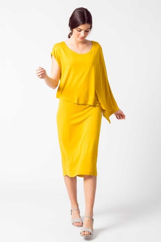 Vestido assimétrico Gartze - Amarelo - Amarelo