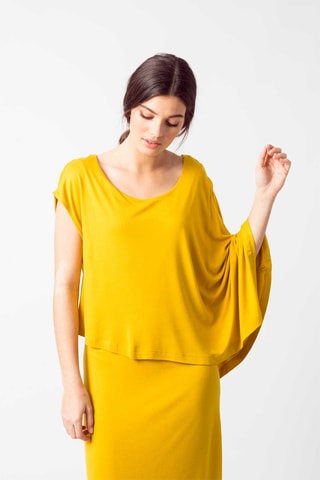 Vestido assimétrico Gartze - Amarelo - Amarelo