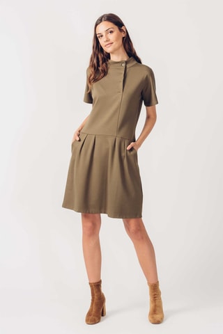 Vestido estilo patinadora Hiazinta - Caqui - Verde