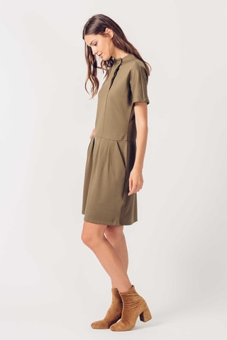 Vestido estilo patinadora Hiazinta - Caqui - Verde