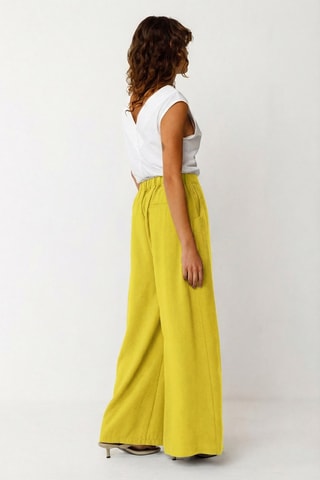 Calças palazzo Klodin - Amarelo