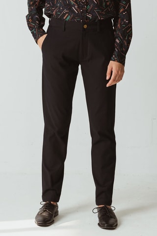 Calças slim em algodão biológico Landa-Gots - Preto - Preto