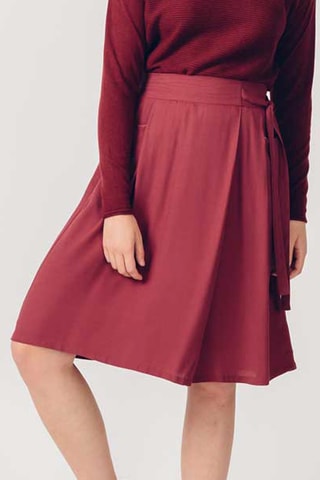 Saia estilo patinadora Azitrai - Bordô - Bordô