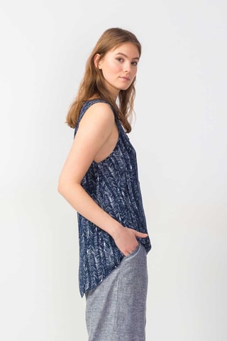 Top Aitziber - Azul-marinho - Azul-marinho