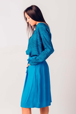 Saia estilo patinadora Azitrai - Azul-eléctrico - Azul