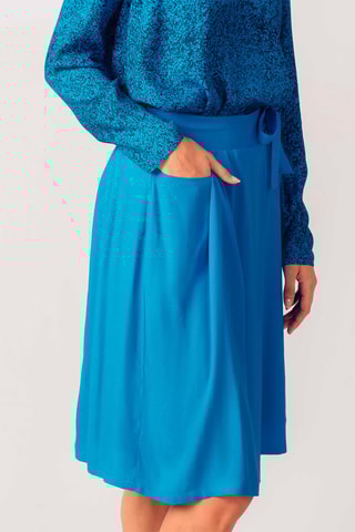 Saia estilo patinadora Azitrai - Azul-eléctrico - Azul