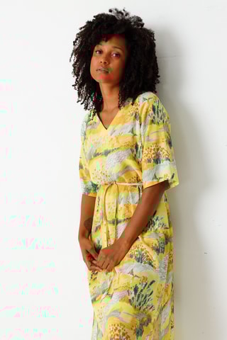 Vestido midi Kora - Multicor