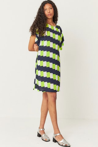 Vestido direito Laide - Multicor