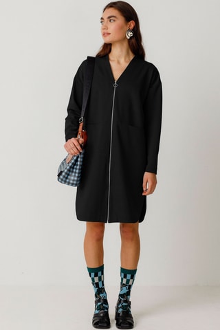 Vestido direito Agara - Preto