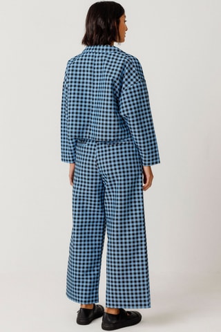 Casaco em algodão biológico Hegoa - Azul