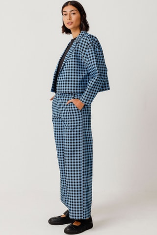 Casaco em algodão biológico Hegoa - Azul