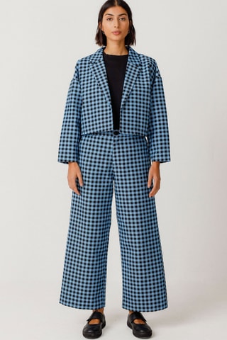 Casaco em algodão biológico Hegoa - Azul