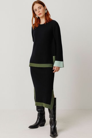 Camisola em algodão biológico Lihuri - Preto