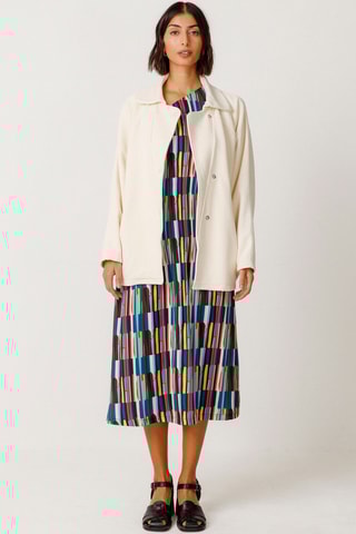 Casaco em algodão biológico Madalen - Bege