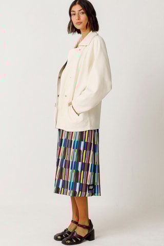 Casaco em algodão biológico Madalen - Bege