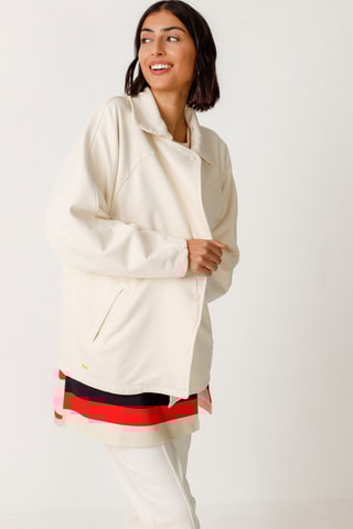 Casaco em algodão biológico Madalen - Bege