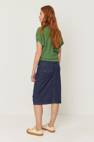 Top em algodão biológico Garazi - Verde