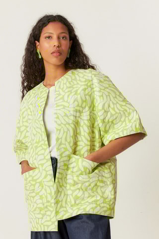 Casaco em algodão biológico Kanala - Amarelo