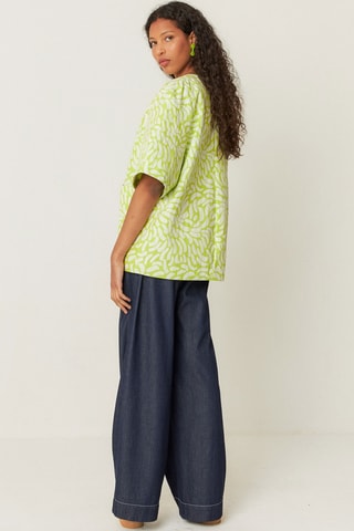 Casaco em algodão biológico Kanala - Amarelo