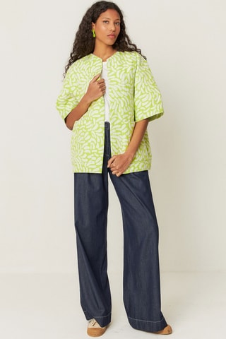 Casaco em algodão biológico Kanala - Amarelo