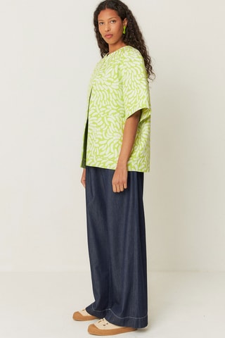 Casaco em algodão biológico Kanala - Amarelo