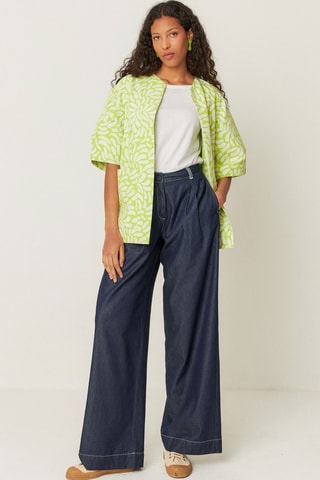 Casaco em algodão biológico Kanala - Amarelo