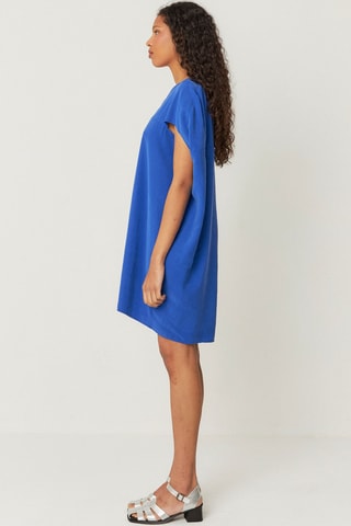 Vestido direito Leiun - Azul