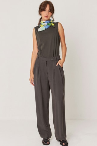 Calças direitas Haide - Cinzento