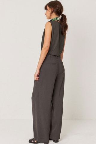 Calças direitas Haide - Cinzento