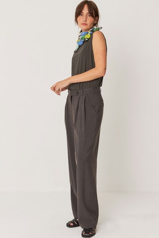 Calças direitas Haide - Cinzento