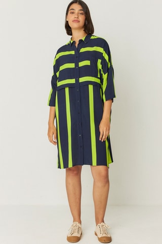 Vestido-camisa Lisabe - Azul-marinho