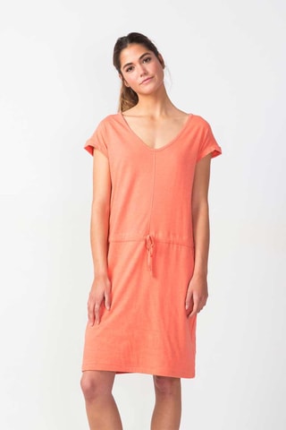 Vestido direito em algodão biológico Hogeitabost - Coral - Rosa