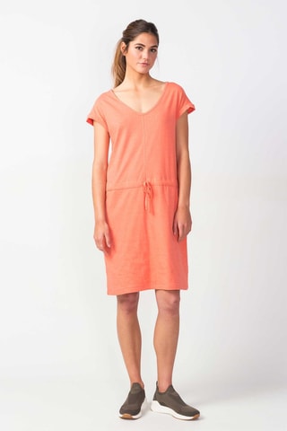 Vestido direito em algodão biológico Hogeitabost - Coral - Rosa