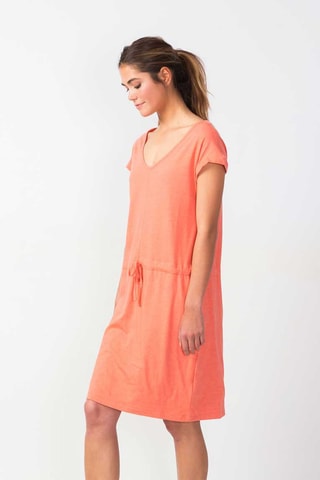 Vestido direito em algodão biológico Hogeitabost - Coral - Rosa