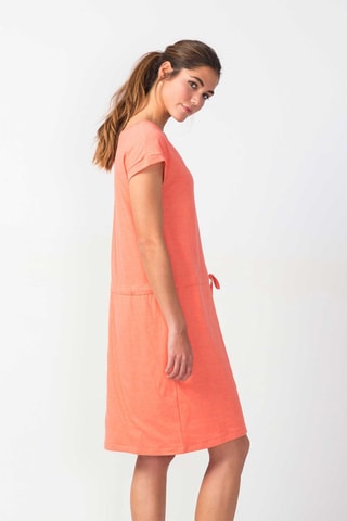 Vestido direito em algodão biológico Hogeitabost - Coral - Rosa