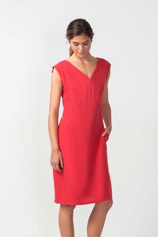 Vestido direito Zerua - Vermelho - Vermelho