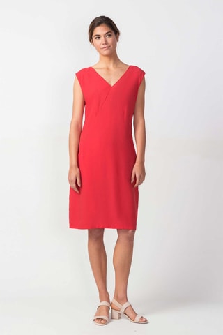 Vestido direito Zerua - Vermelho - Vermelho