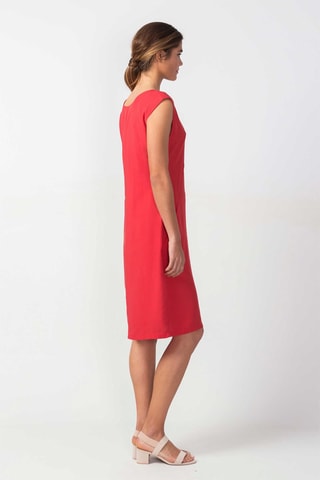 Vestido direito Zerua - Vermelho - Vermelho