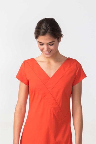 Vestido direito Uguzne - Vermelho - Vermelho