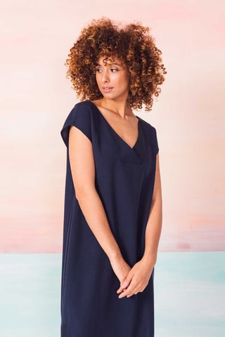 Vestido direito Aian - Azul-marinho - Azul-marinho