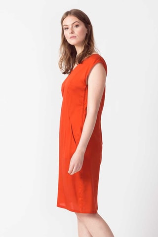 Vestido direito Zerua - Laranja - Laranja-claro