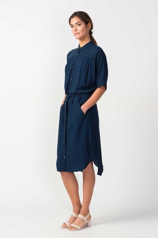 Vestido-camisa Urrika - Azul-marinho - Azul-marinho