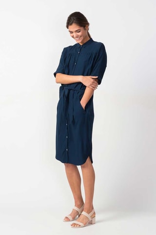 Vestido-camisa Urrika - Azul-marinho - Azul-marinho